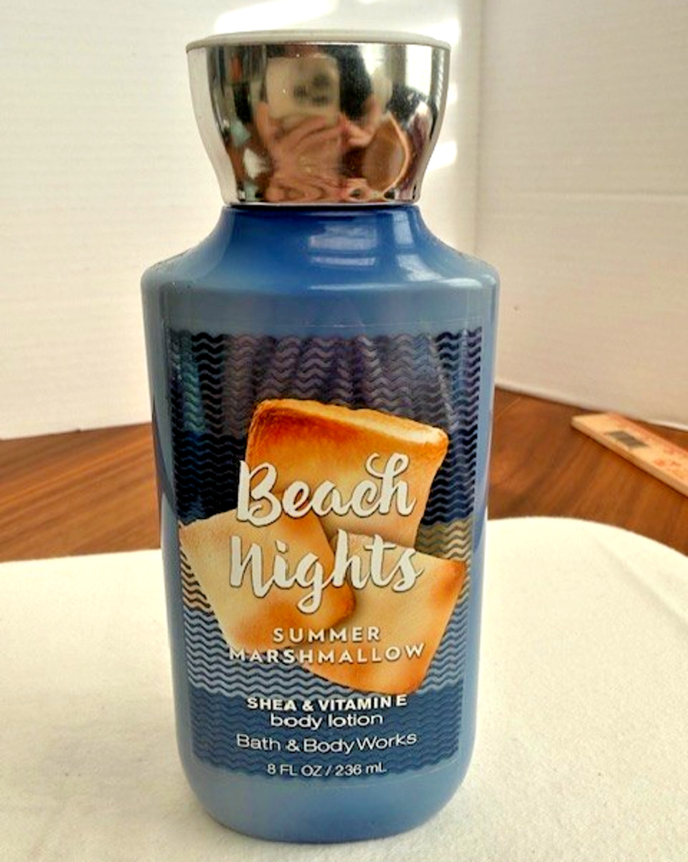 Discontinued Bath & Body Works BEACH NIGHTS SUMMER MARSHMALLOW Body Lotion 8oz